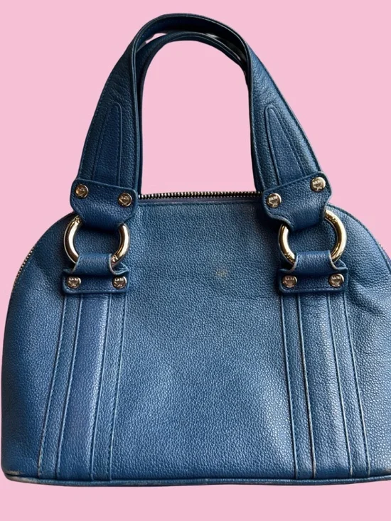 Authentic Blue MCM Handbag With Top Handle - Picture 2 of 4